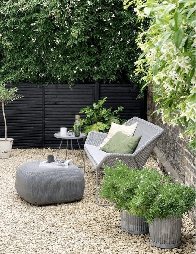 Grey Chair Garden Escape