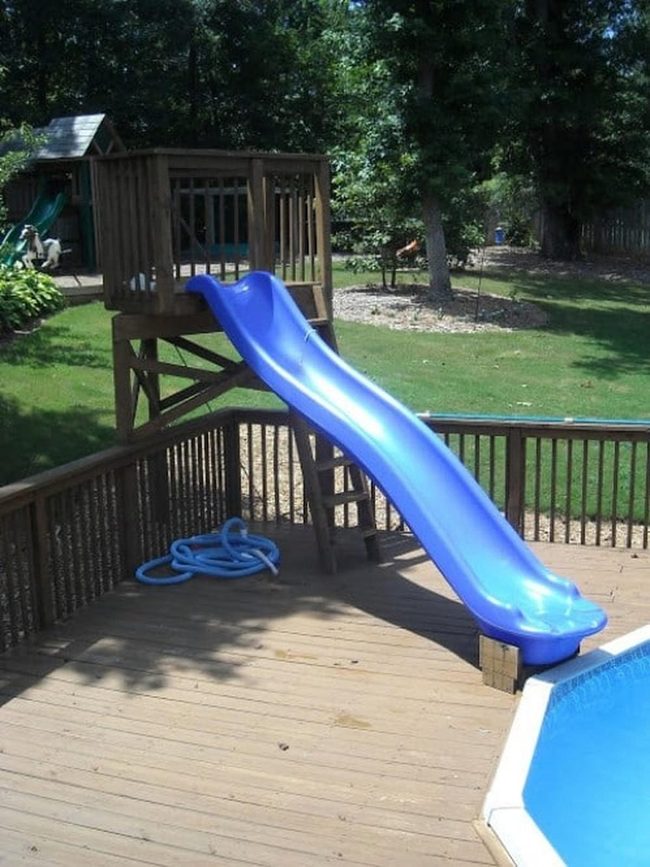 Backyard Pool Slide Diy