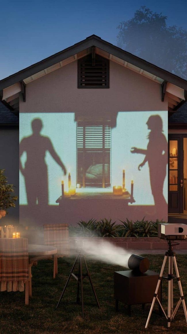Floating Ghosts Black Projection