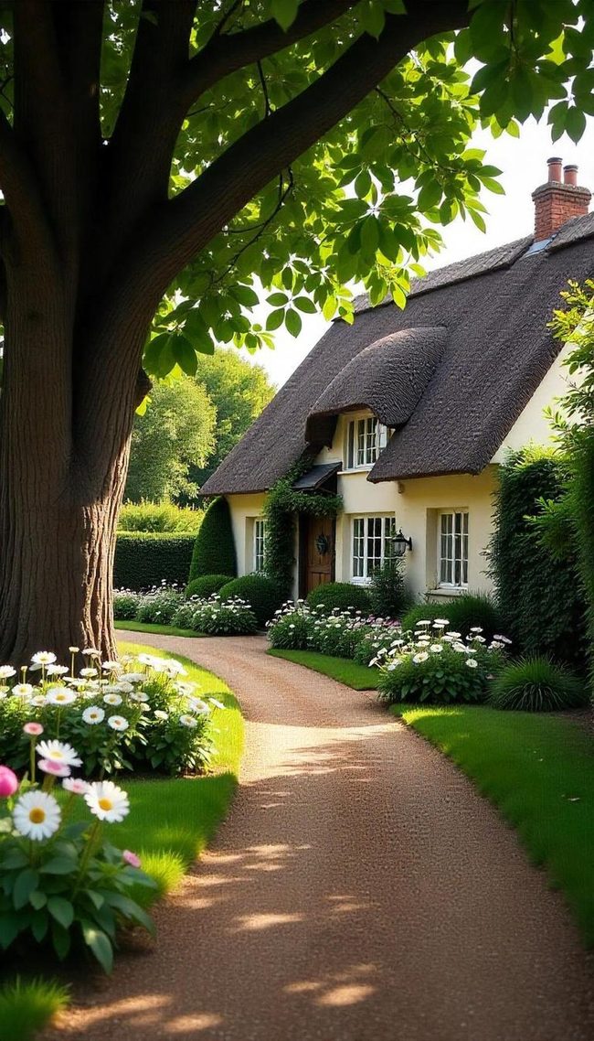 Seasonal Flower Beds Brighten Entryways