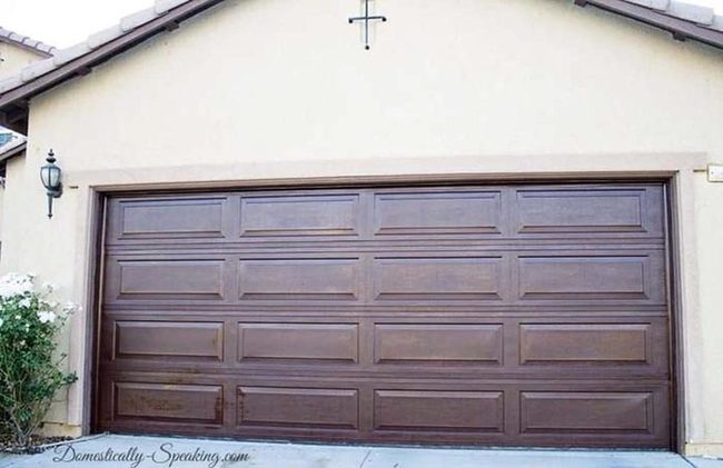 Garage Door Gel Stain Refresh