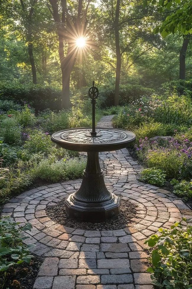 Green Haven With Sundial Center
