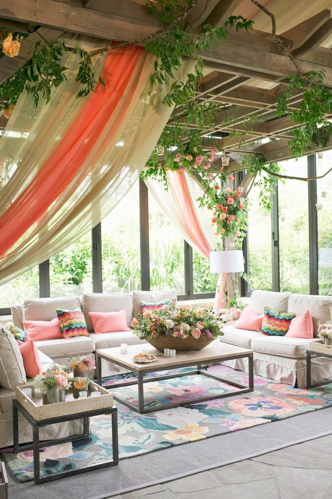 Translucent Curtains In Electric Colors