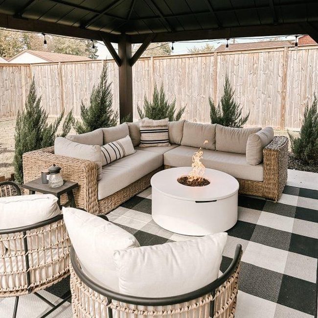 Stone Fire Pit Gathering Space