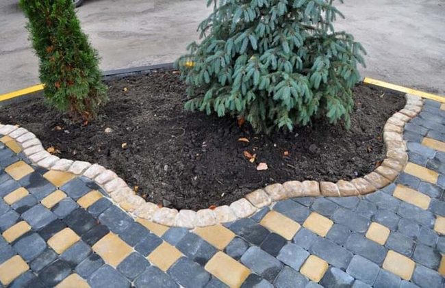 Aged Red Brick Garden Borders