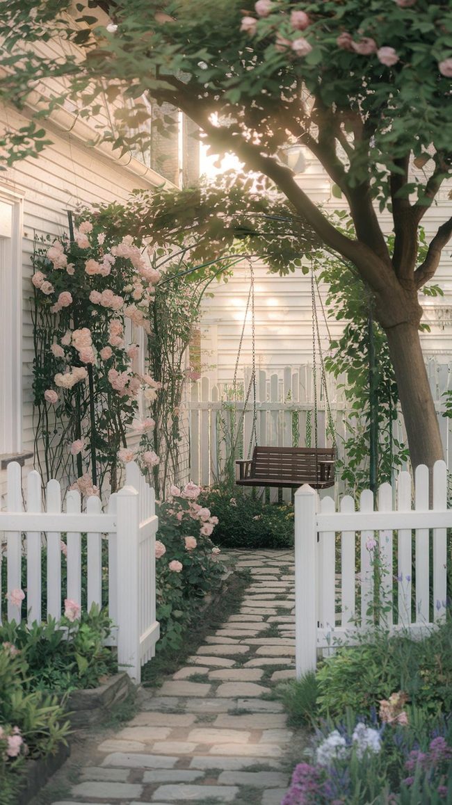 Pale Picket Fence Paradise