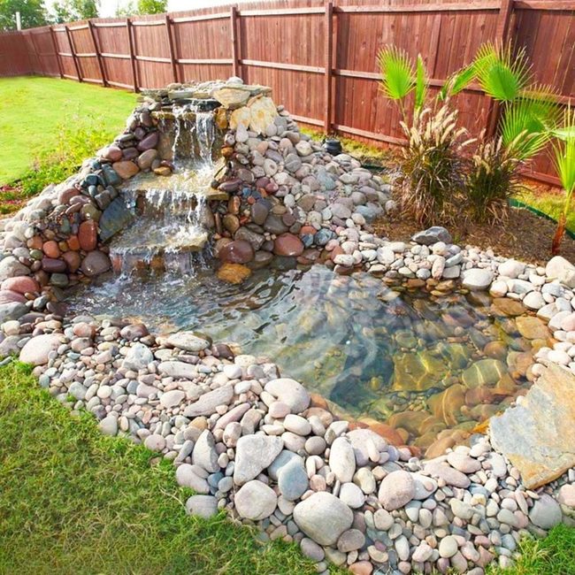 Heart-Shaped Pond With Tropical Waters