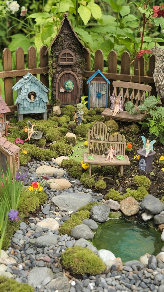 Tiny Houses Among Moss