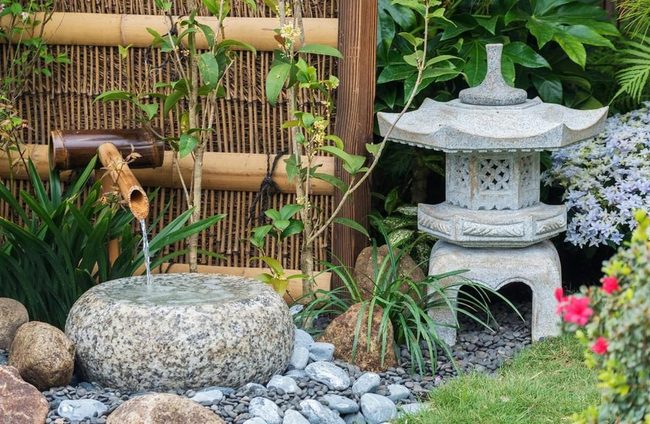 Flowing Water Japanese Garden Serenity