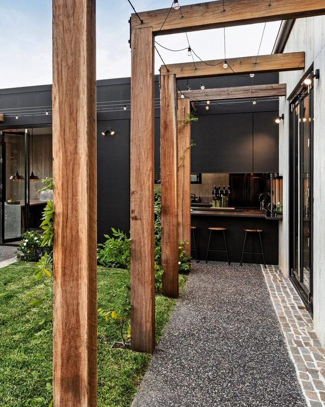 Steel And Weathered Wood Warmth