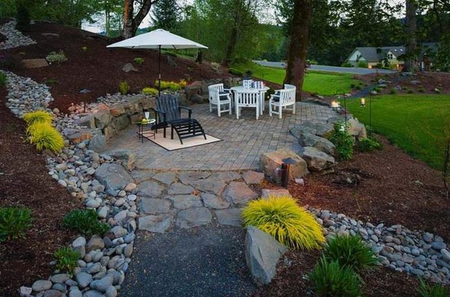 Stone Pathways Guide Garden Flow