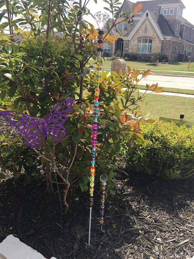 Crystal Rainbow Garden Stakes