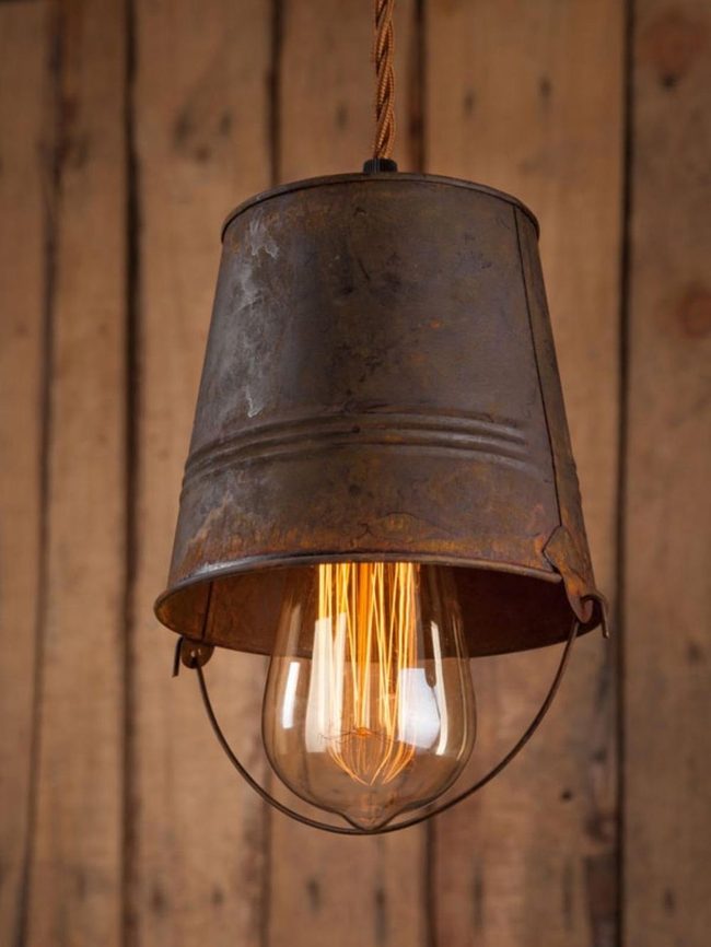 Inverted Pendant With Rustic Character