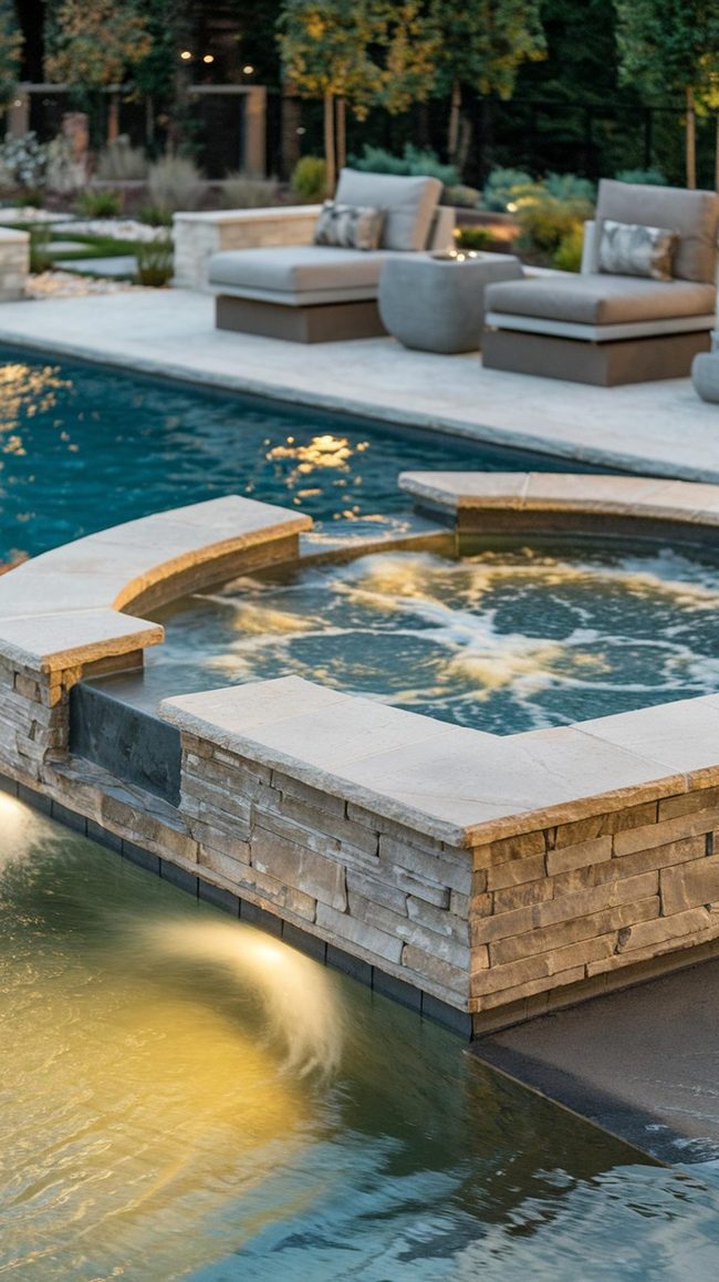 Backyard Pool and Hot Tub Retreat