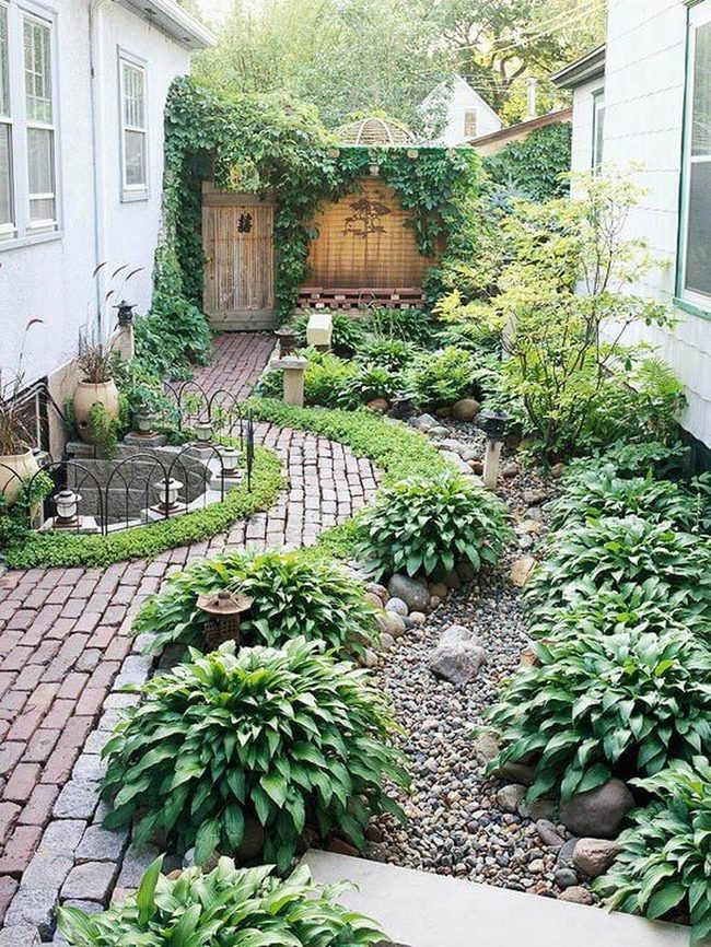 Stone Pathways Through Living Greenery