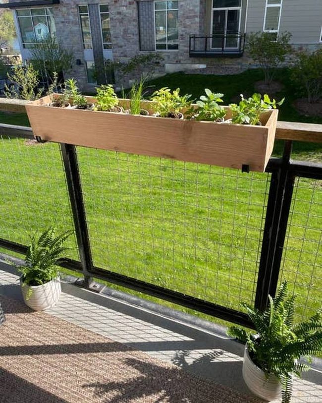 Metal Rail Planters Transform Fences