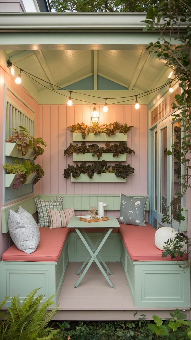 Hanging Lights Small Veranda Space