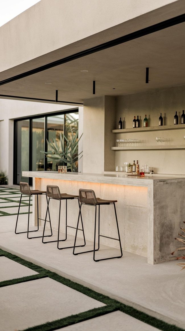 Minimal Gray Terrace Bar