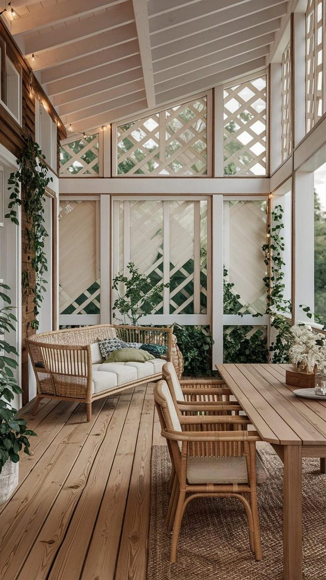 Colorful Tapestries And Macramé Porch