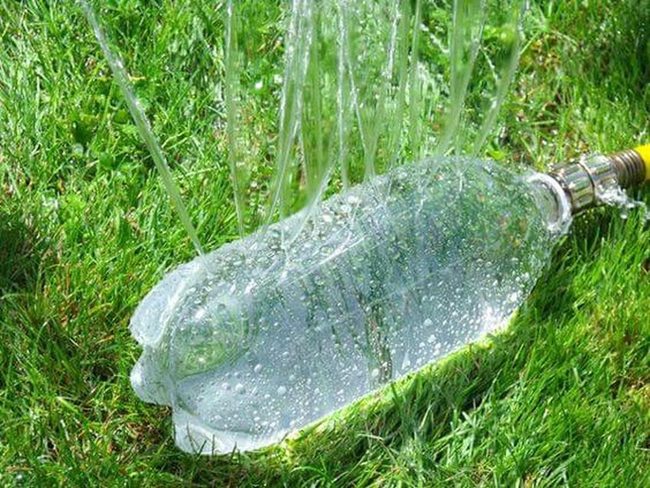Colorful Bottles Water Garden Beds