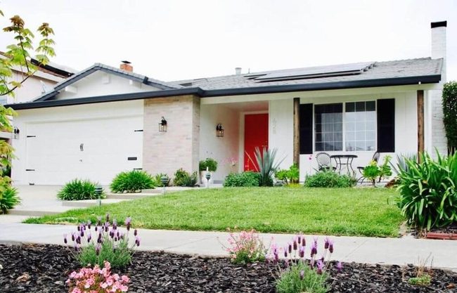 Gravel And Succulents Retro Curb Appeal