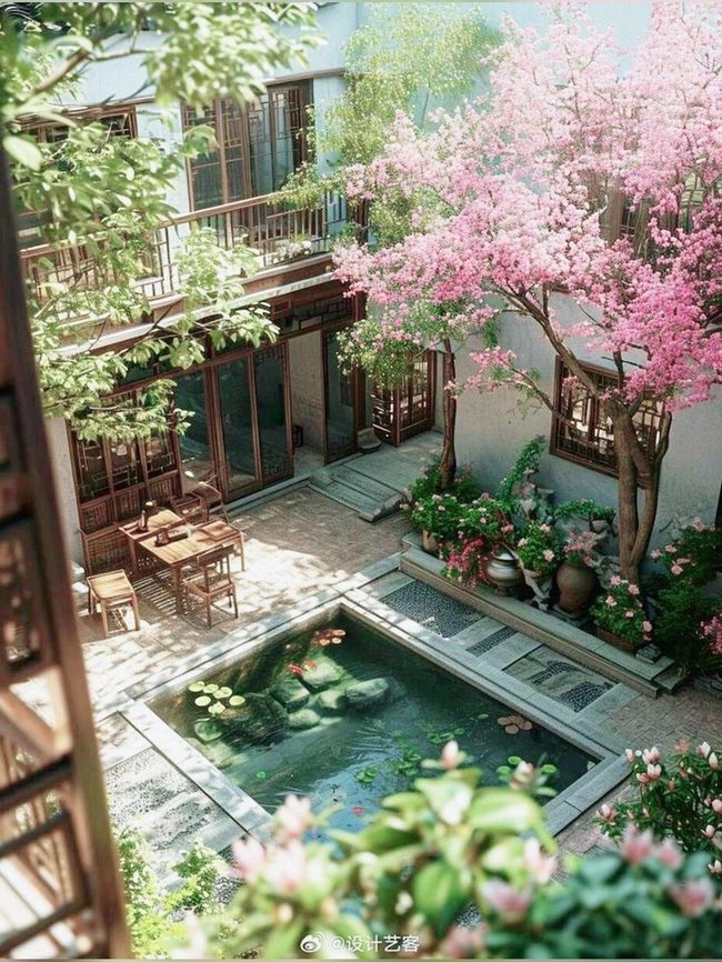 Flowing Water, Blooming Flowers