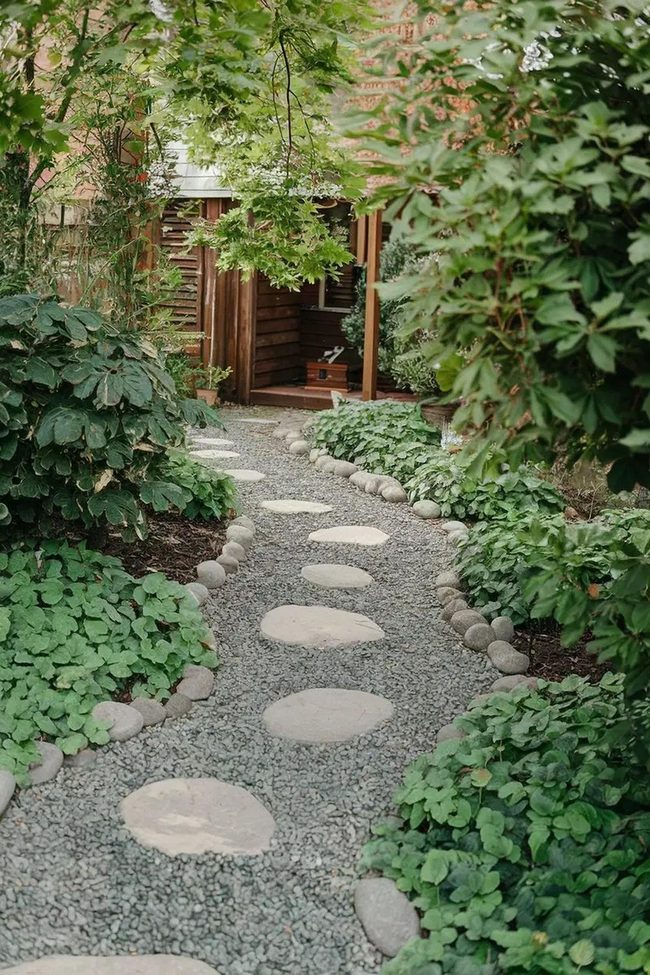 Gravel Path With Stone Edging