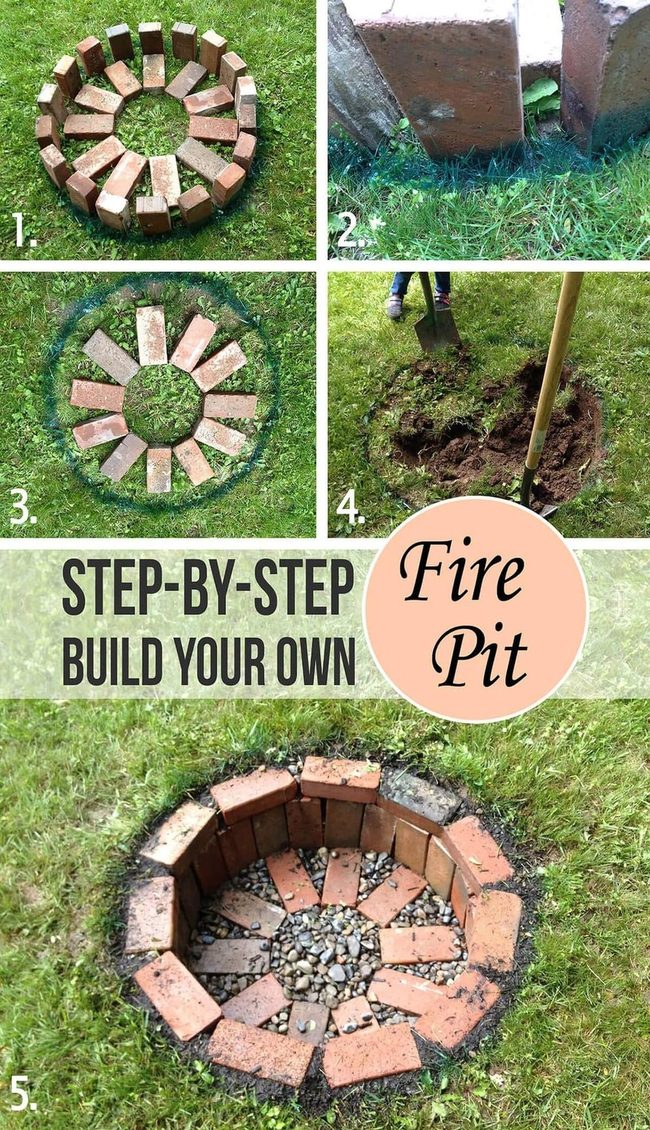Circular Brick Fire Pit Pattern