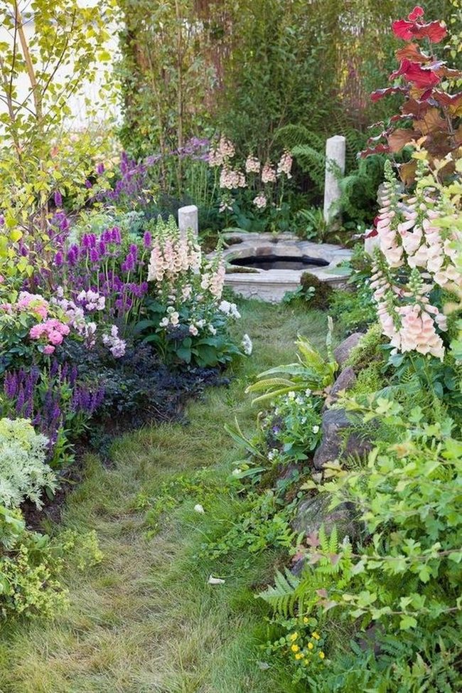 Foxglove Path Through Purple Gardens
