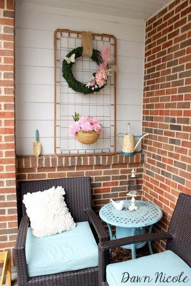 Porch Flowers And Soft Seating