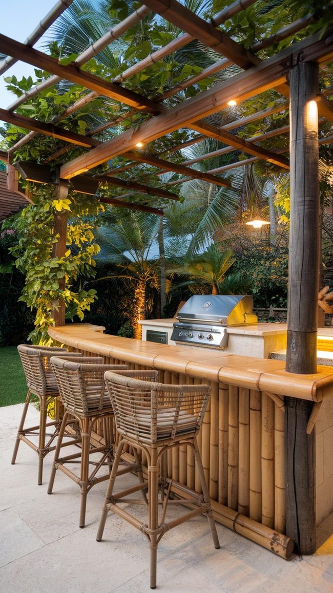 Earthy Timber Counters Island Vibes