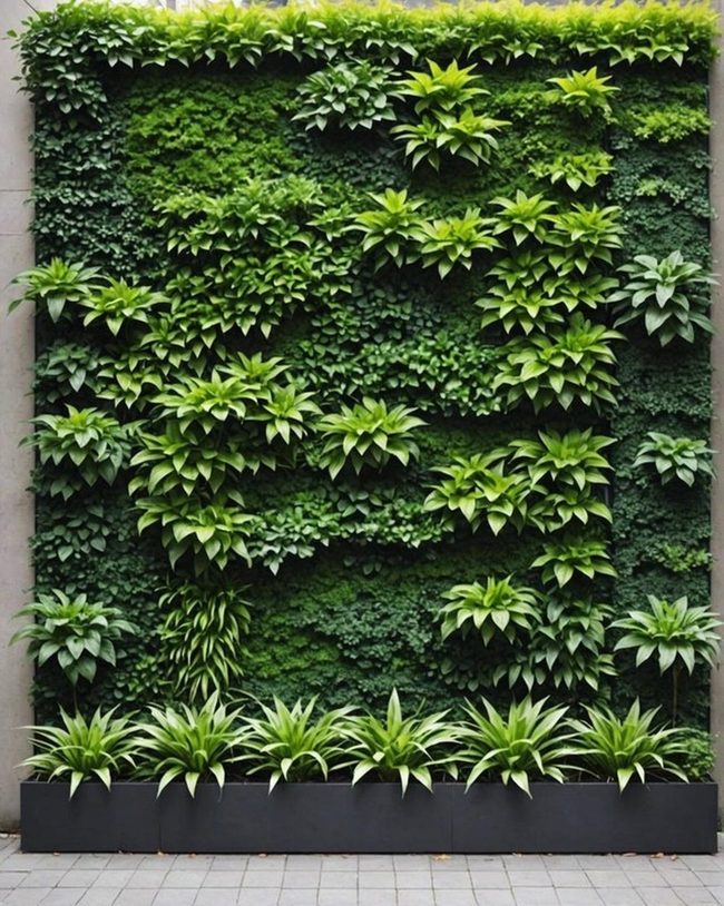 Lush Plants Privacy Screen