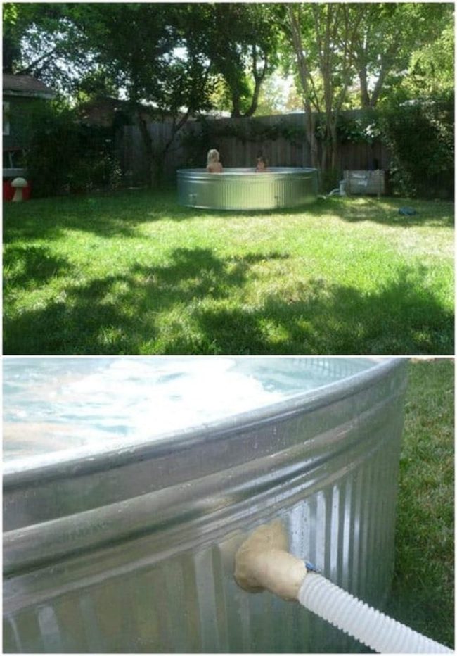Budget-Friendly Stock Tank Swimming