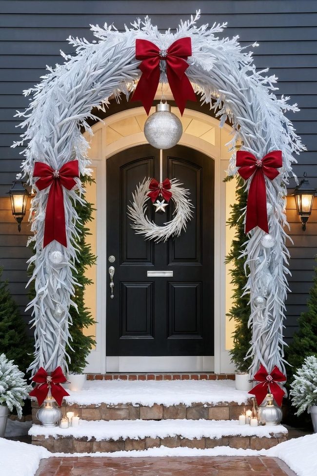 Frosted Silver Archway Entrance