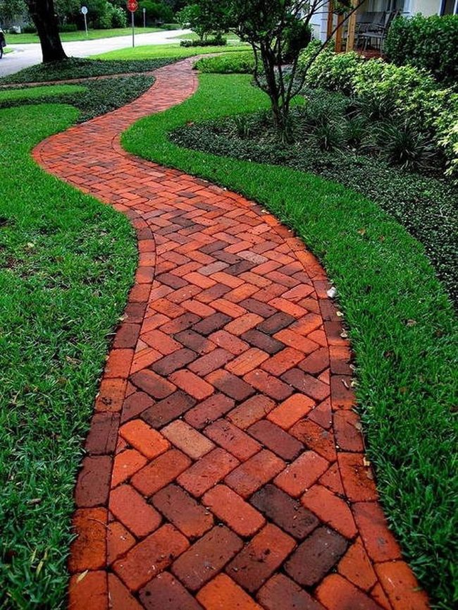Curved Brick Garden Pathways Flow
