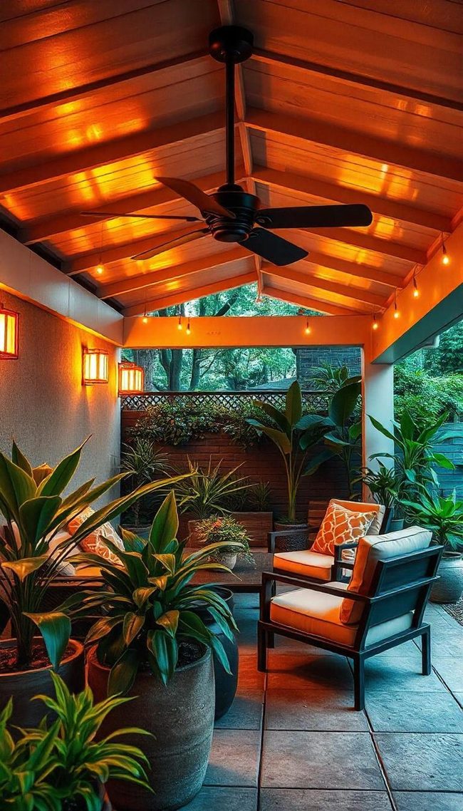 Layered Greenery Creates Private Patio