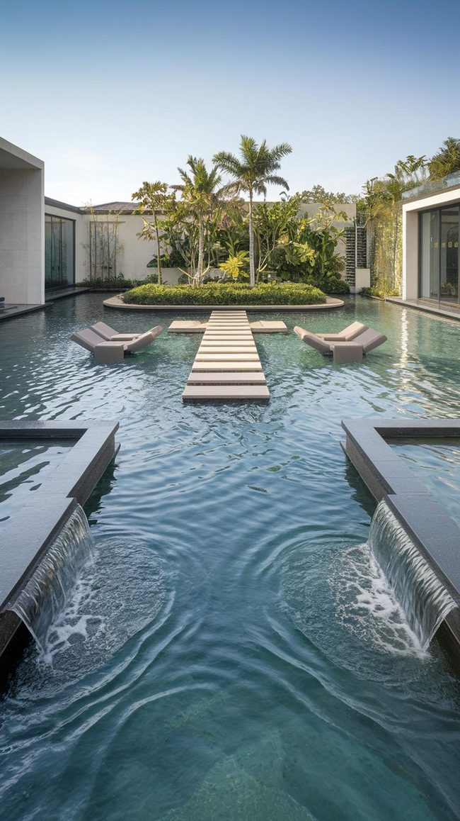Infinity Pond Resort Backyard