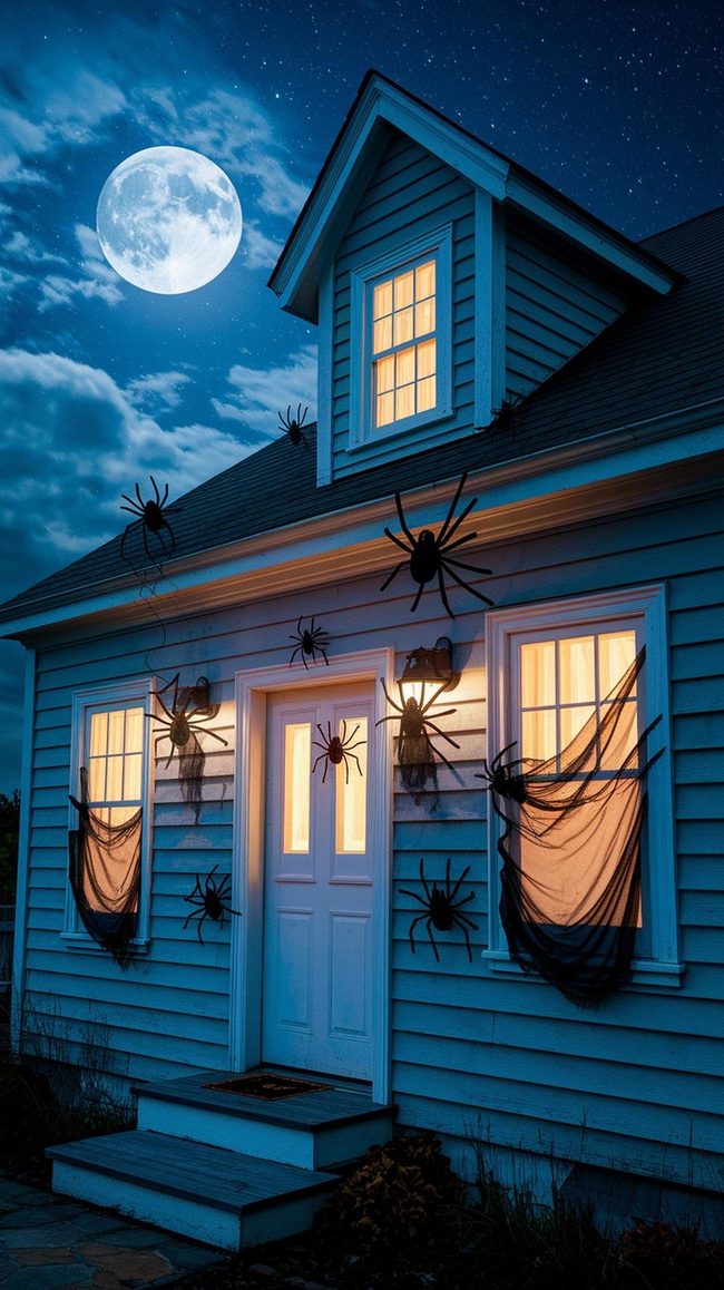Giant Spider Web House Takeover