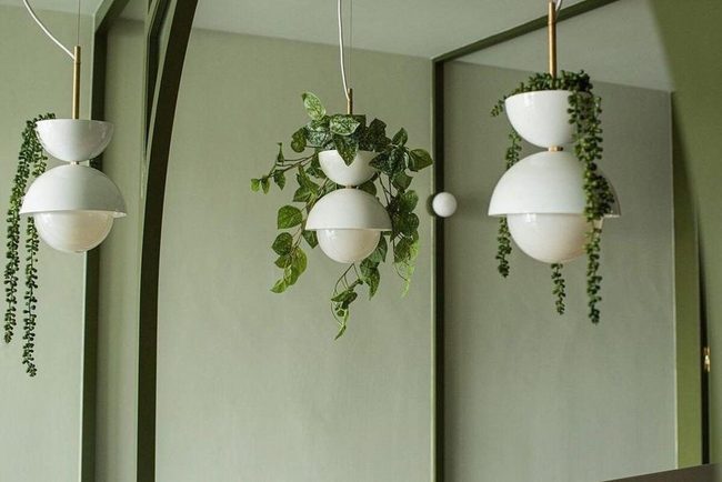 Green Light Pendant Planters