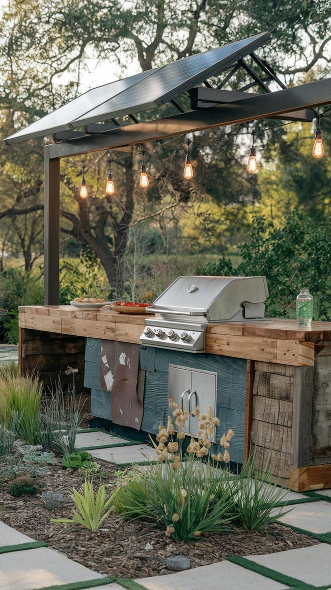 Reclaimed Grain Eco Grill Station