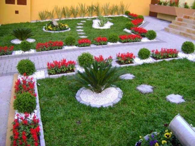 Garden Edges With Pebbled Texture