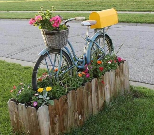 Bicycle Frame Mail Storage