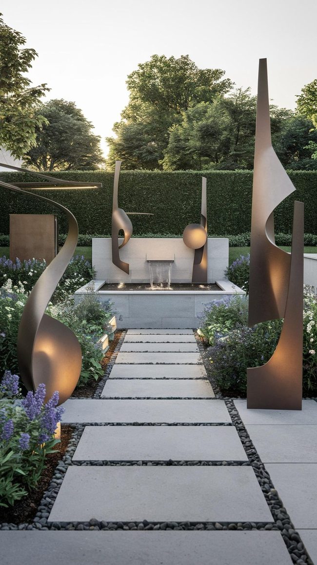 Stone Sculptures Yard Focal Points
