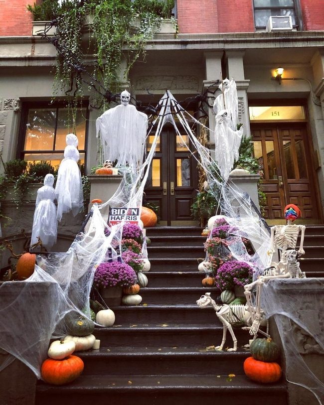 White Cloth Ghost Staircase