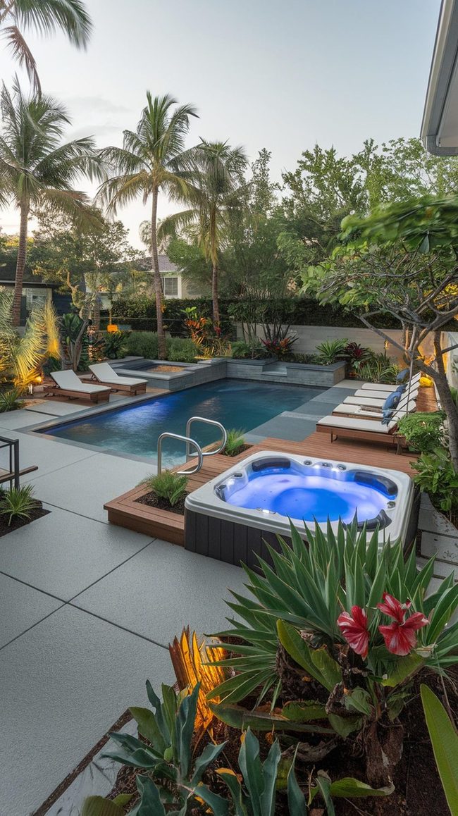 Backyard Pool Resort Oasis