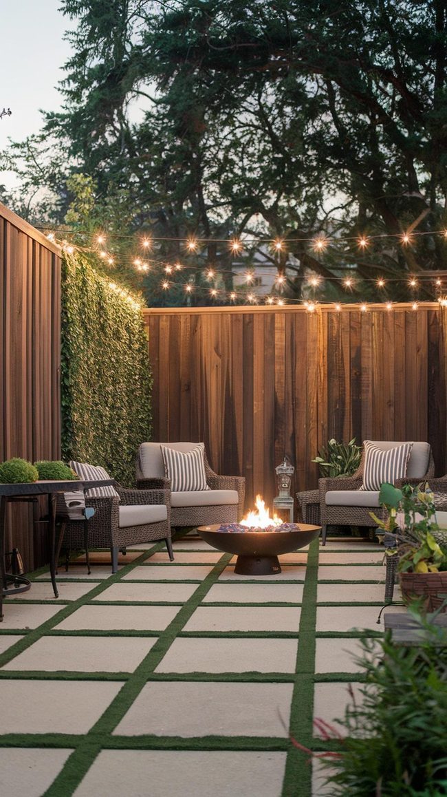 Walnut Timber Privacy Screens