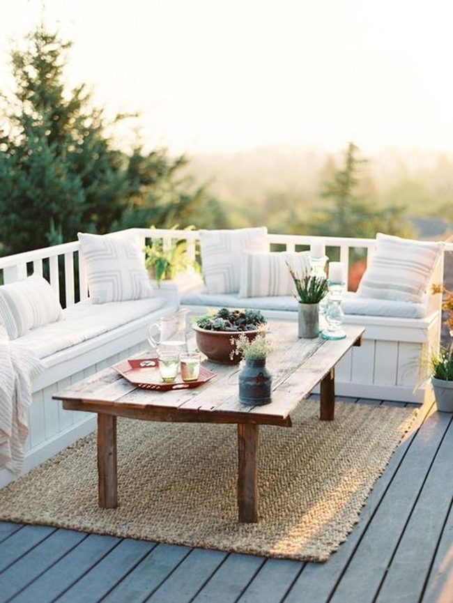 Golden Light Wooden Deck Retreat