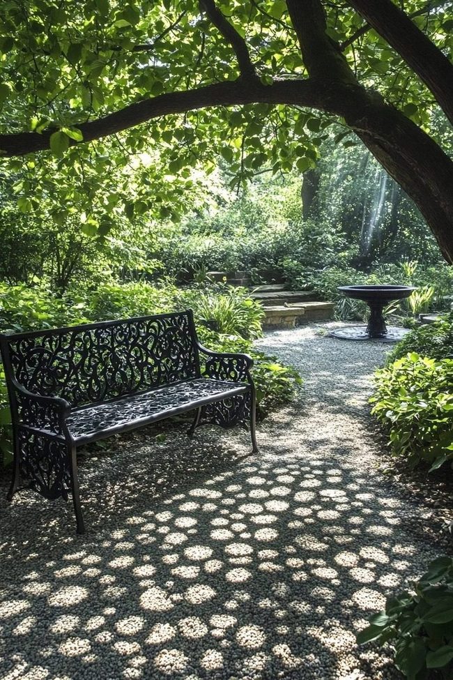 Sunlit Gravel Garden Retreat