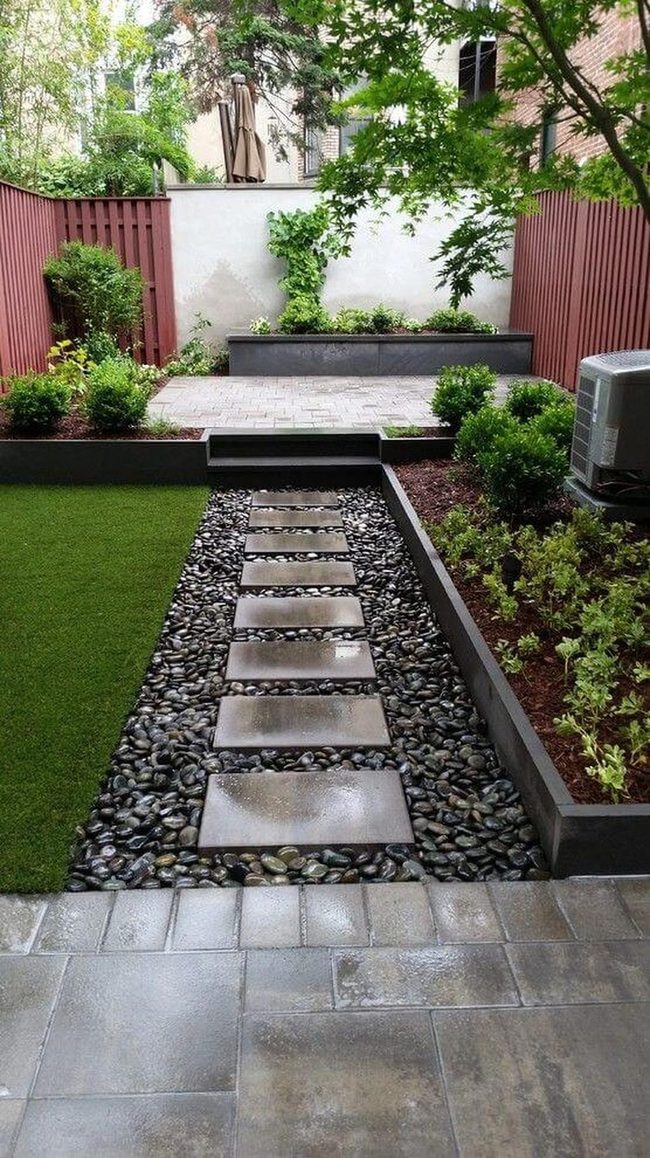 Stone Pathway Through Living Green