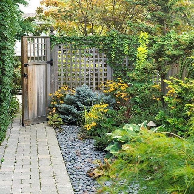 Wooden Gate Into Green Abundance